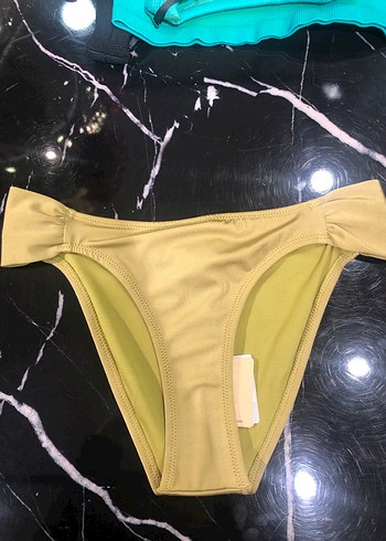 Rue Sarı Askılı Mini Bikini Üstü