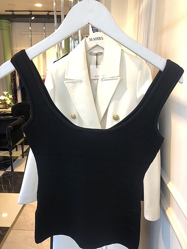 m Beden Siyah crop top