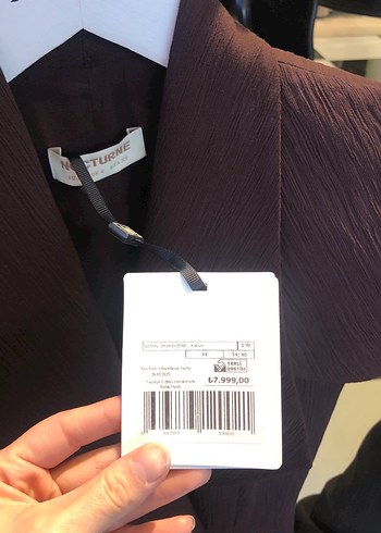 Düğmeli kahverengi elbise - Görsel 3