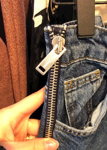 Kadın Lacivert Denim Normal Boy Jean - Görsel 2