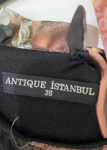 Diğer Uzun Piliseli Bohem Halter Yaka Elbise