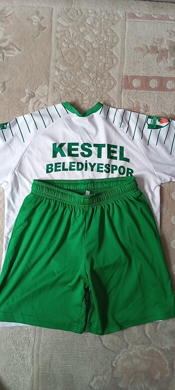 10 Yaş Beden beyaz Renk Kestel belediyespor forma