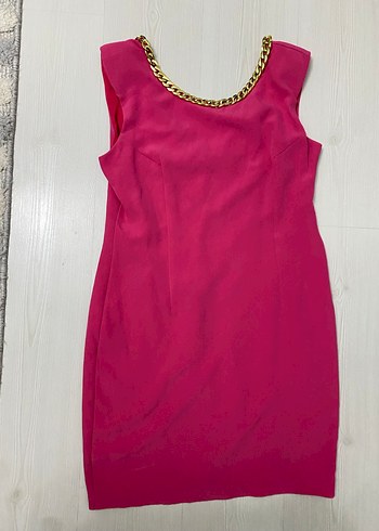 Parlak Pembe Zincir Detaylı Kadın Vücut Zinciri - Görsel 3