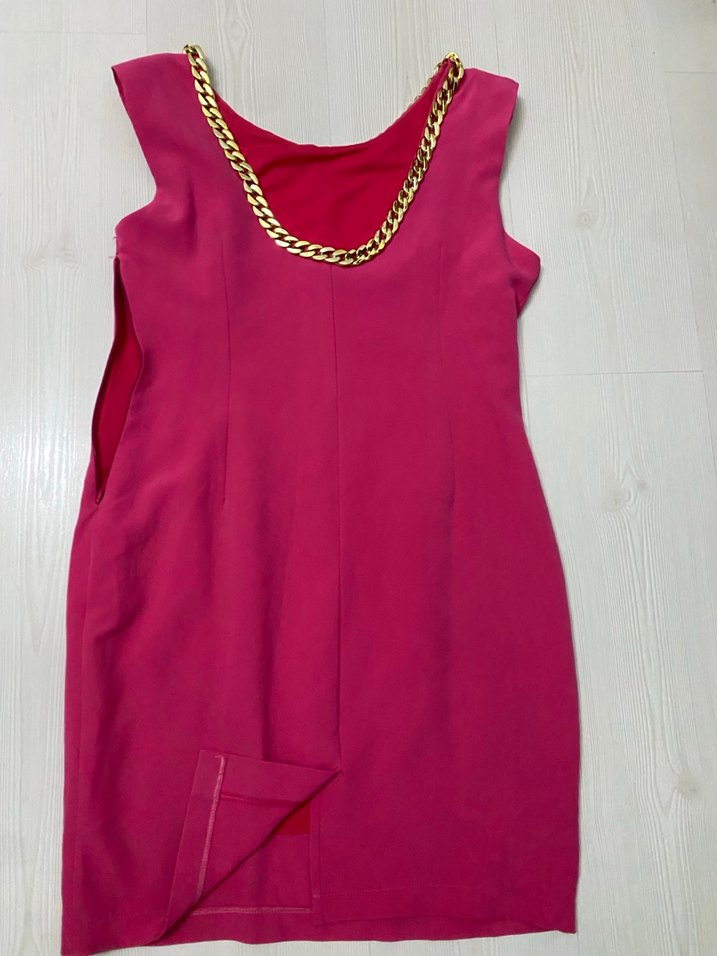 Parlak Pembe Zincir Detaylı Kadın Vücut Zinciri - Görsel 2