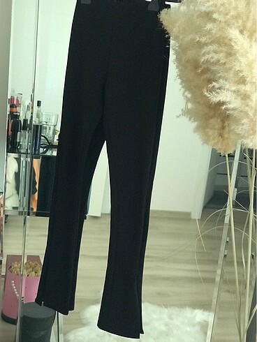 Zara Fitilli Yırtmaçlı Tayt