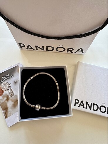 Pandora bileklik kutulu sertifikalı