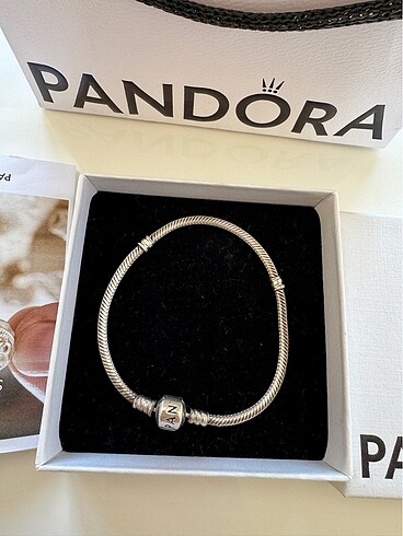  Beden Pandora bileklik kutulu sertifikalı 18cm