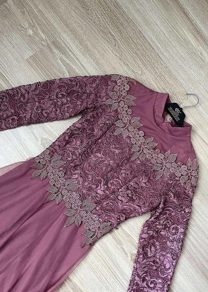 İşlemeli Abiye Elbise - Görsel 2