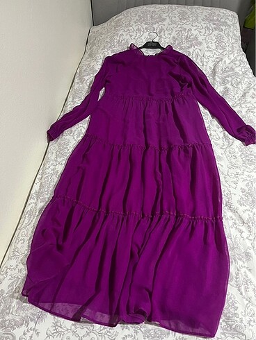 Uzun Sade Elbise - Görsel 5