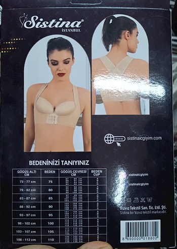 dik duruş destekleyici ve toparlayıcı özellikte m,l,xl bedenleri - Görsel 3