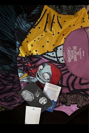 4 Yaş Beden siyah Renk The Nightmare Before elbise
