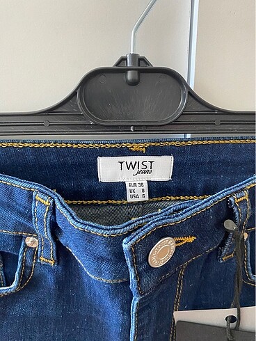 36 Beden lacivert Renk Twist Kot Pantolon (Yeni&Etiketli)