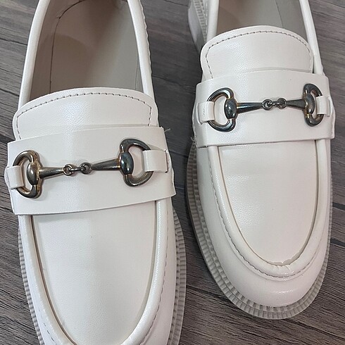 37 Beden ten rengi Renk Bej loafer (108)