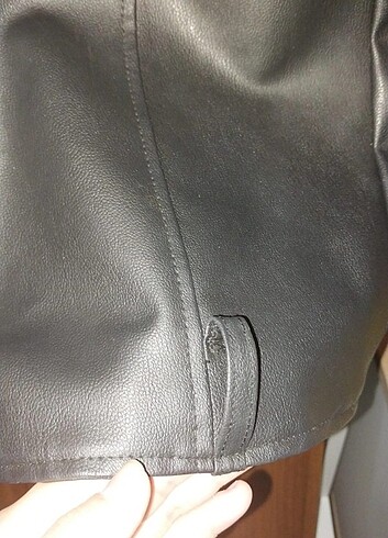 m Beden siyah Renk Trendyol Deri Ceket Kadın (stradivarius muadili) Yerteks Marka.