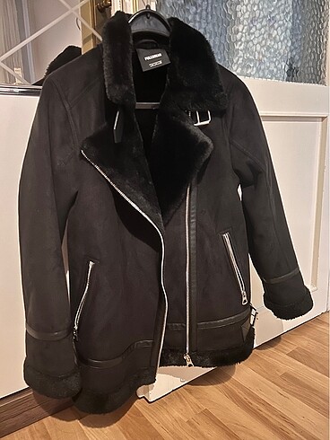 Pull&Bear biker kürklü mont