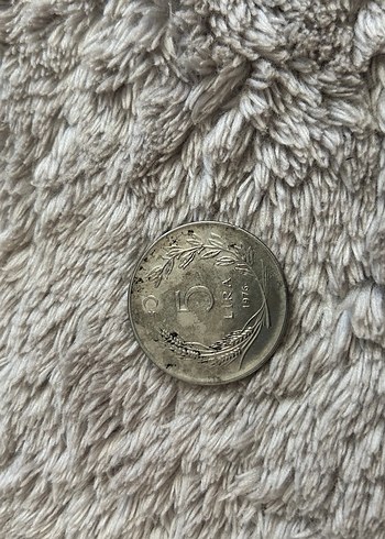  Beden gri Renk 1976 Ters Basım 5 Lira