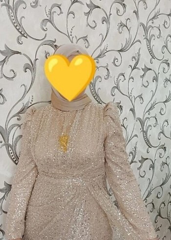 Drapeli Kollu Abiye Elbise
ful taş işlememeli 44 beden - Görsel 2