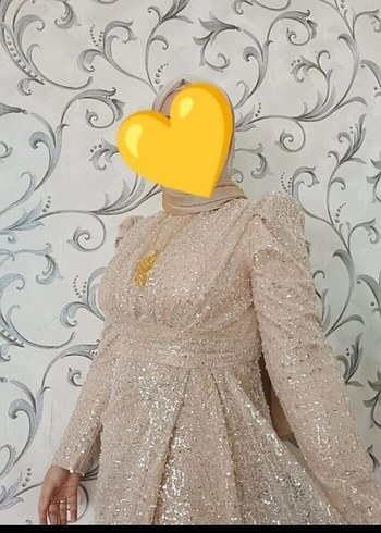 Drapeli Kollu Abiye Elbise
ful taş işlememeli 44 beden - Görsel 3