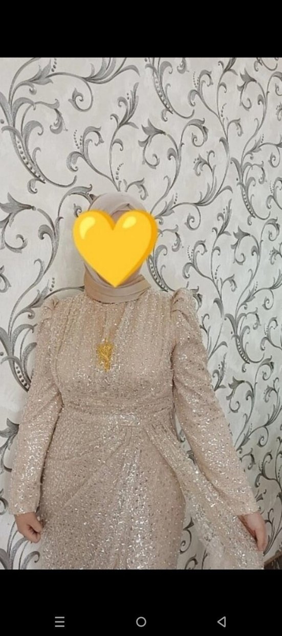 Drapeli Kollu Abiye Elbise
ful taş işlememeli 44 beden - Görsel 2