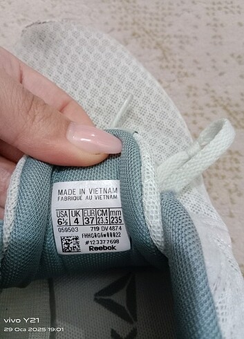 37 Beden turkuaz Renk Reebok spor ayakkabi