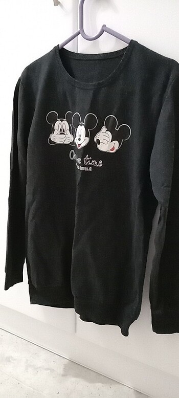15-16 Yaş Beden gri Renk Sweatshirt 