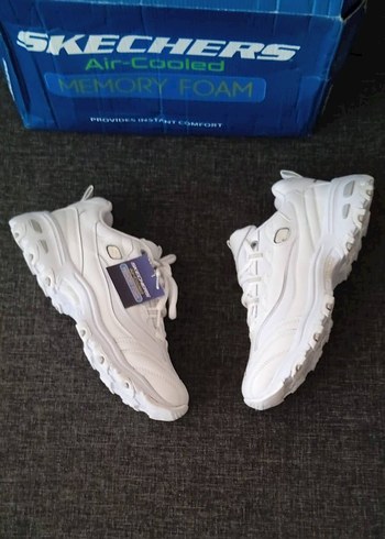 Skechers Beyaz Platform Spor Ayakkabı
