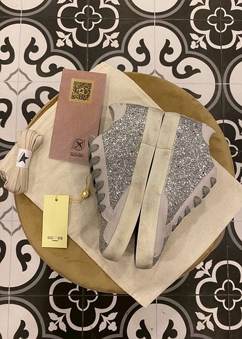36 Beden Golden Goose Deluxe Gri Kadın Sneaker HAKİKİ DERİ