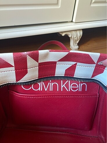 Beden bordo Renk Orijinal Calvin Klein Kol Çantası