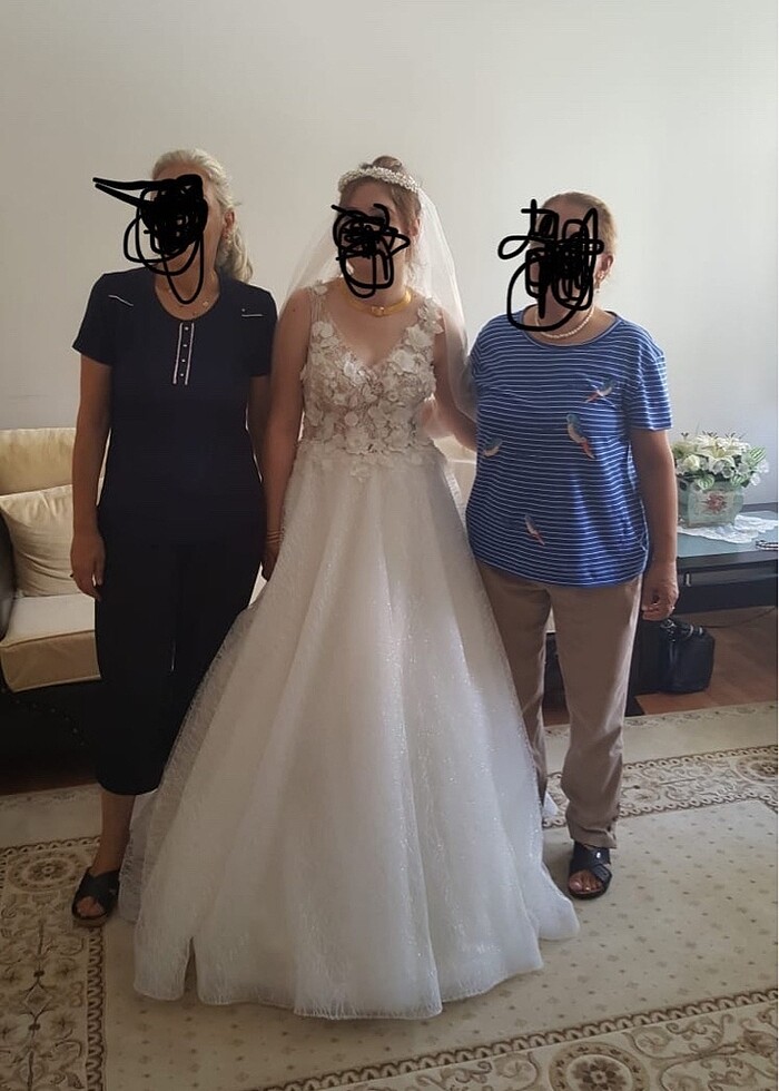 Kırık beyaz gelinlik - Görsel 2