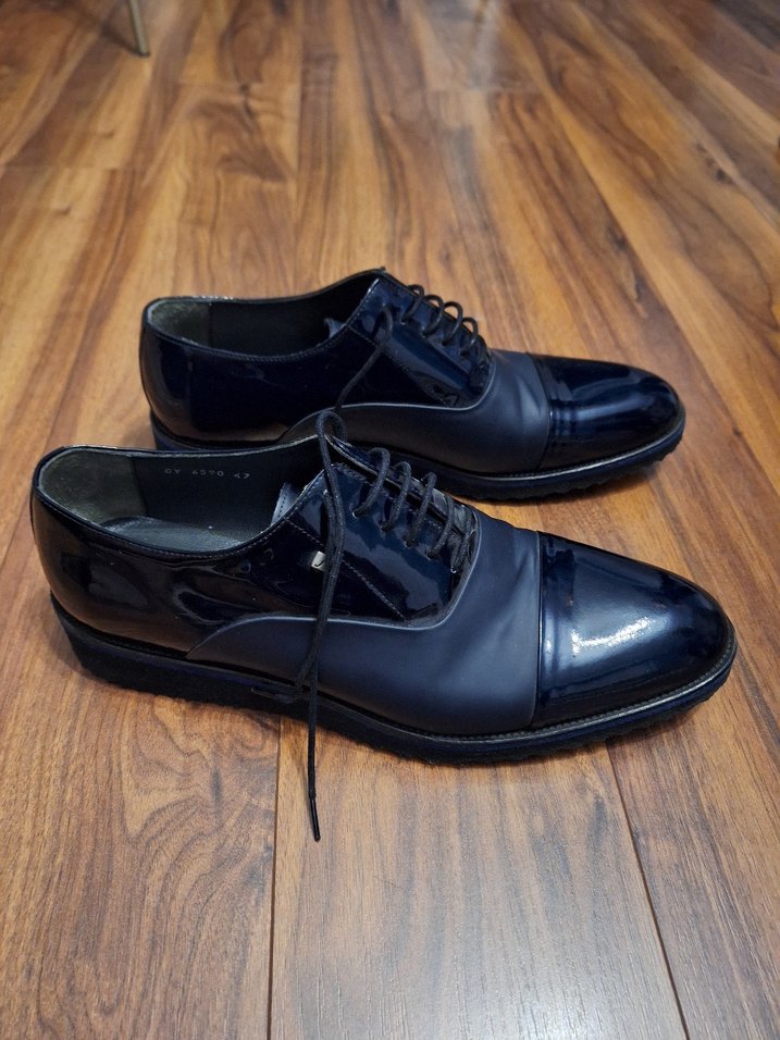 Siyah Erkek Klasik Ofis Ayakkabısı 47 numara - Görsel 3