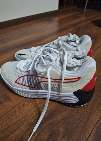 Orijinal Beyaz Gri Puma Basketbol Ayakkabısı Velcro 40.5 - Görsel 5