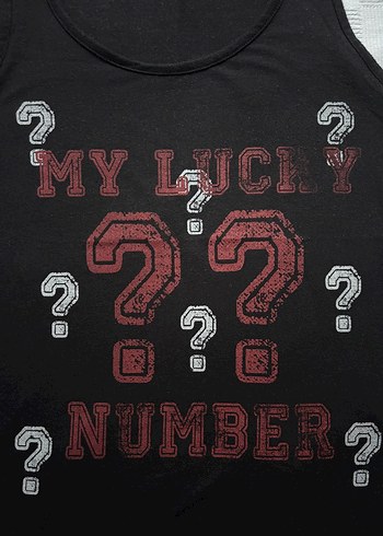 Salaş Siyah Baskılı Atlet/Bluz - Görsel 3