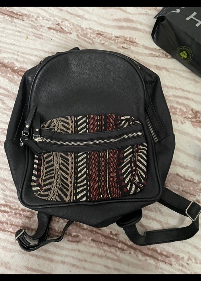 deri kadın sırt çantası - Görsel 2