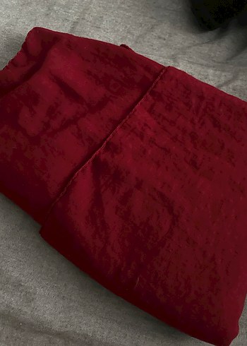 Bordo Pamuk Kadın Şal - Görsel 2