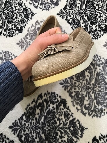 36 Beden camel Renk Kadın Babet