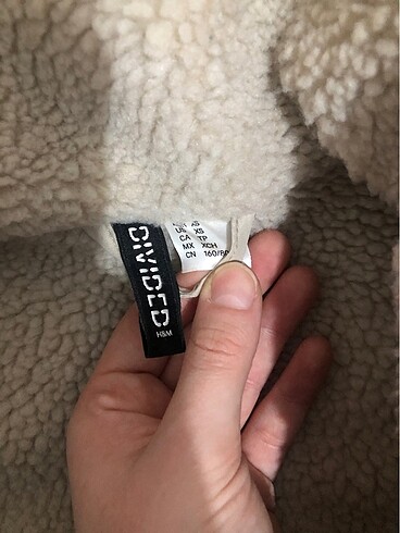 xs Beden kahverengi Renk peluşlu ceket h&m