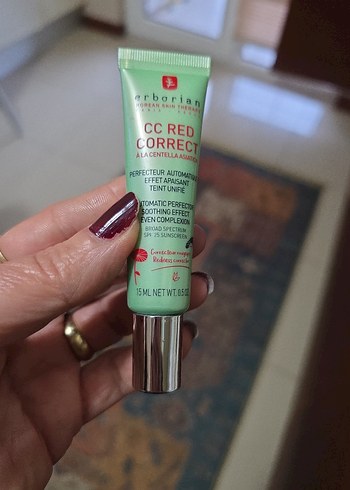 Erborian CC Red Correct Krem 15 ml orijinaldir - Görsel 2