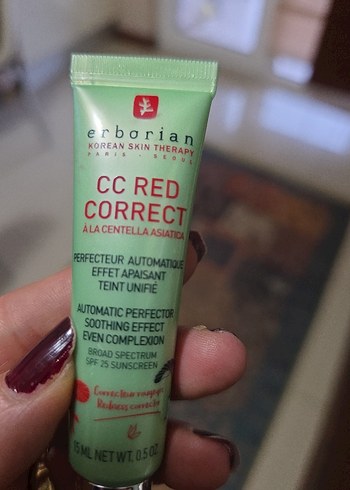 Erborian CC Red Correct Krem 15 ml orijinaldir - Görsel 4