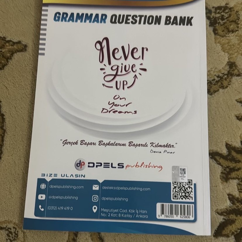 Deniz pınar yayıncılık Grammar Question Bank - 12 Konu,1040 Soru - Görsel 3