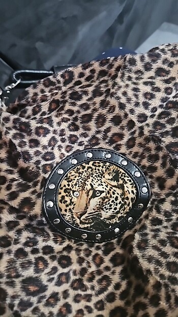Beden Leopar stiletto canta