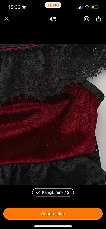 s Beden bordo Renk Gothic üst