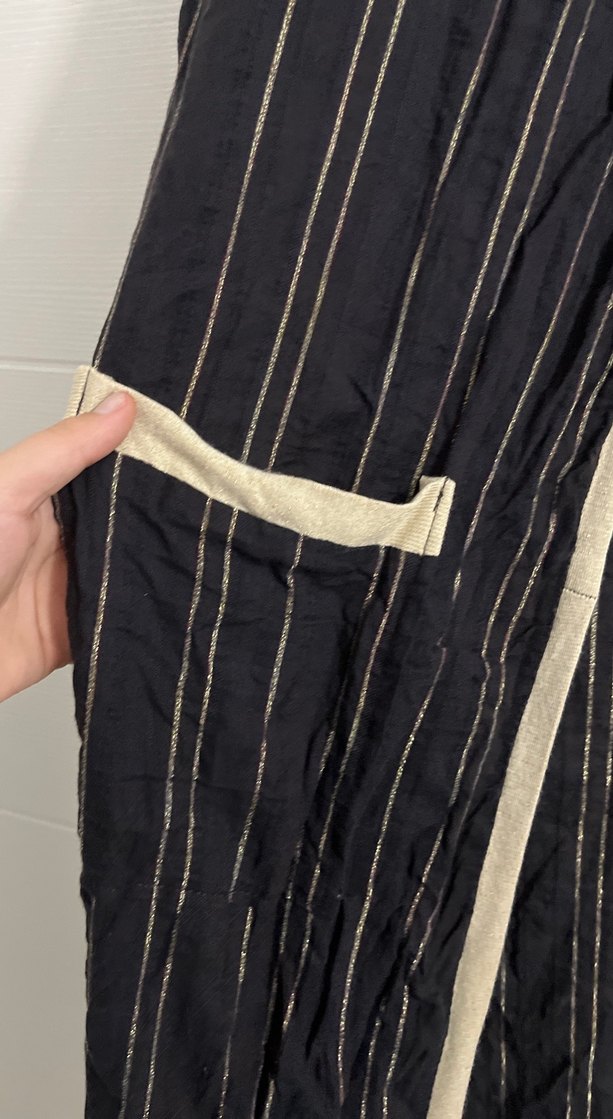 Siyah Uzun Kadın Bohem Kimono - Görsel 4