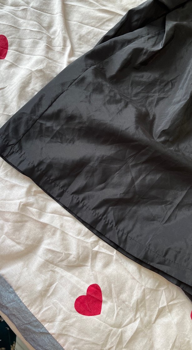 Volan Detaylı Siyah Hamile Midi Etek - Görsel 5