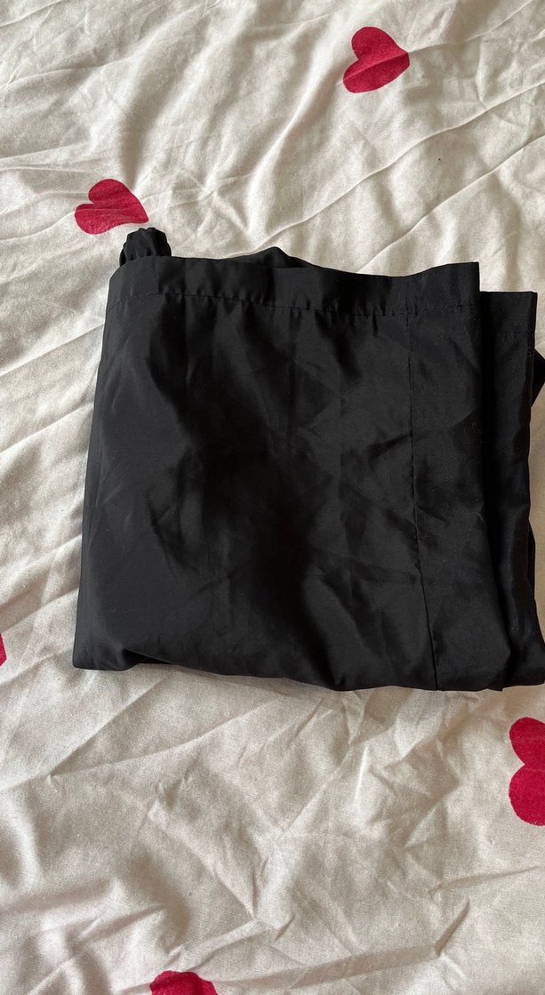 Volan Detaylı Siyah Hamile Midi Etek - Görsel 3