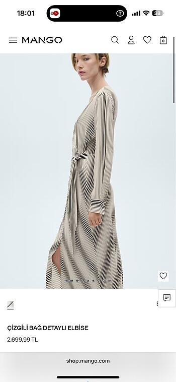 xs Beden çeşitli Renk Mango elbise