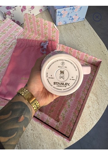 Stanley LoveShackFancy 1.18LT Pink Flower (Full Set) - Görsel 4