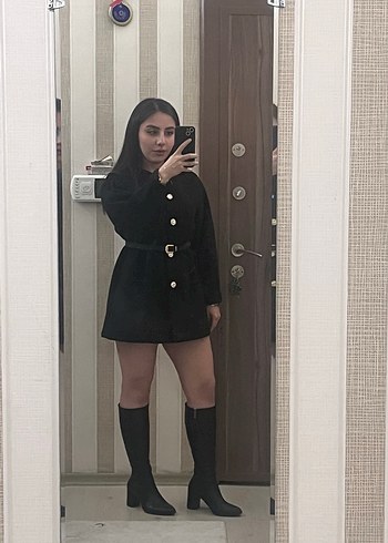 Siyah Mini panço - Görsel 2