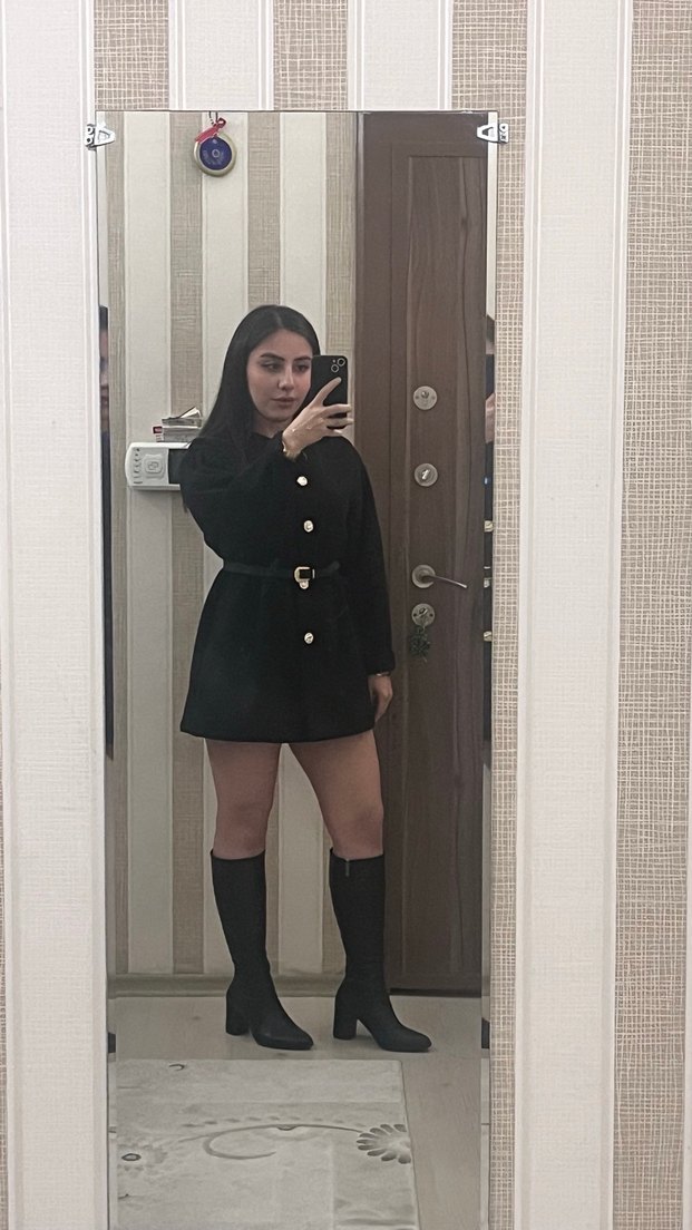 Siyah Mini panço - Görsel 2