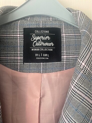 l Beden Kareli Blazer Ceket