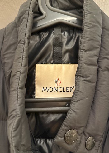 Moncler Erkek yelek siyah Moncler logou - Görsel 3